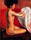 Paris Paintings - Paris Nude by Edvard Munch